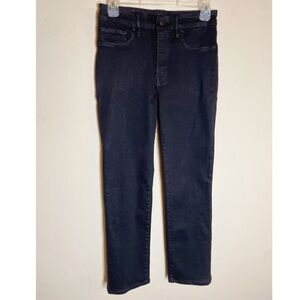 Good American Good Straight Black jeans.